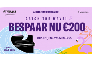 Zomeractie: 200,- korting op Yamaha Clavinova digitale piano’s
