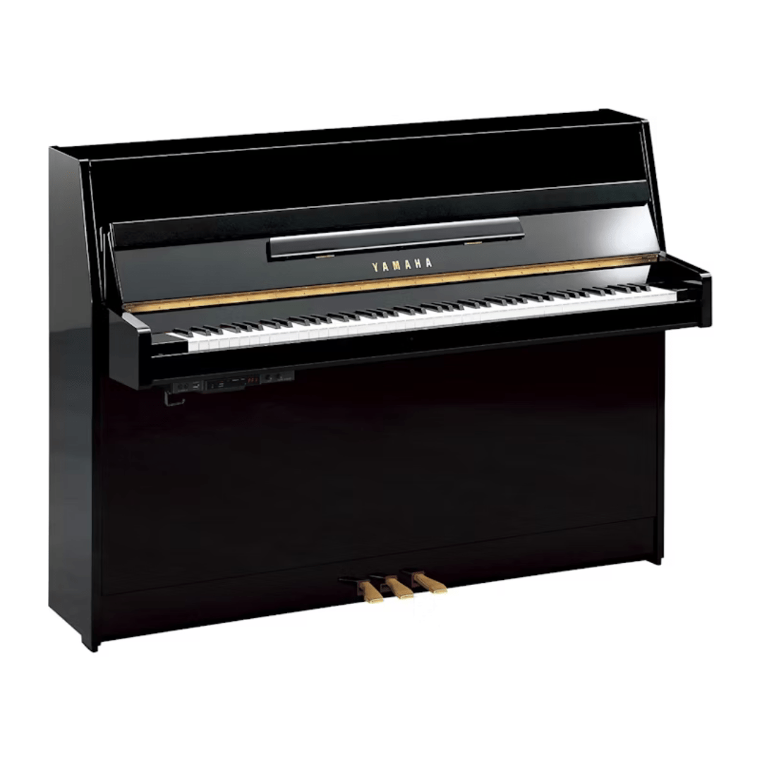 Yamaha B1 PE messing piano (zwart hoogglans)
