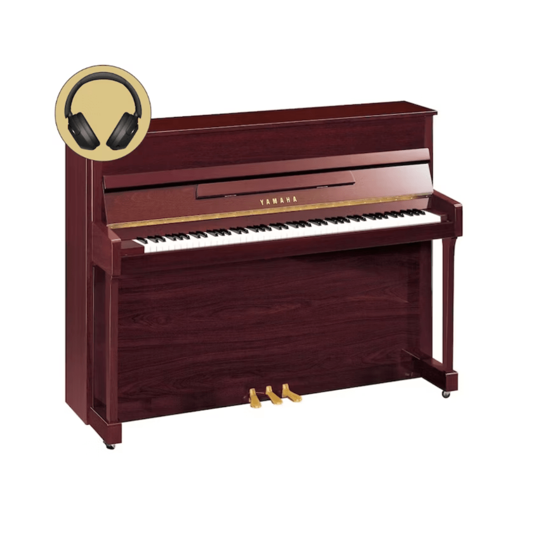 Yamaha B2E SC3 PM messing silent piano (mahonie hoogglans) afbeelding