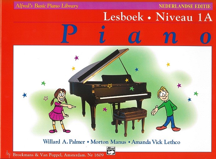 B127810_Alfred's Basic Piano Library Lesboek Niveau 1A (+CD)_Boeken