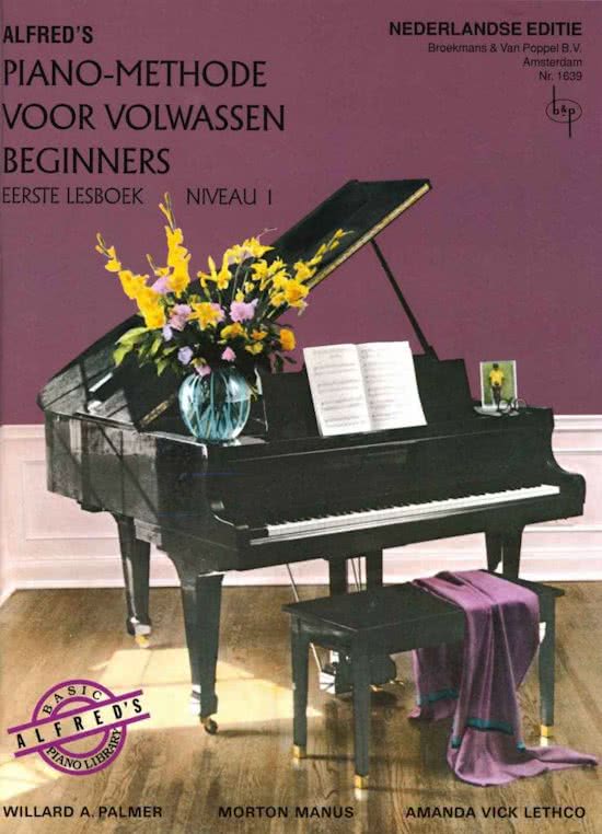 B127813_Alfred's Pianomethode Volwassen beginners Niveau 1_Boeken