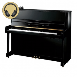 Yamaha B3E SC2 PE messing silent piano (zwart hoogglans) 