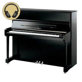 Yamaha P121 M SH3 PEC chroom silent piano (zwart hoogglans) 