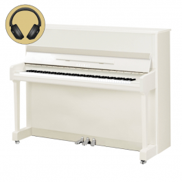 Yamaha P116 M SH3 PWHC chroom silent piano (wit hoogglans) 
