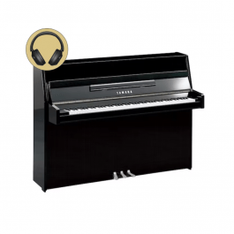 Yamaha B1 SC3 PEC chroom silent piano (zwart hoogglans) 