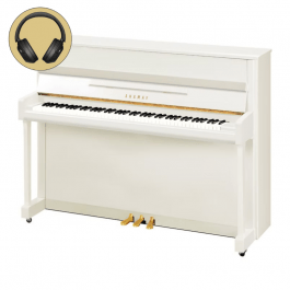 Yamaha B2E SC3 PWH messing silent piano (wit hoogglans) 