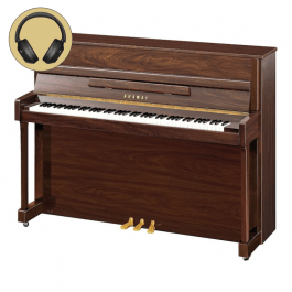 Yamaha B2E SC3 PW messing silent piano (noten hoogglans) 