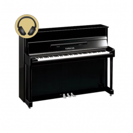 Yamaha B2E SC3 PEC chroom silent piano (zwart hoogglans) 