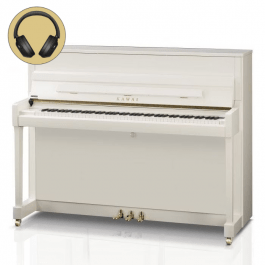 Kawai K-200 ATX4 WH/P messing silent piano 