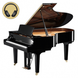 Yamaha D C5X EN PRO PE messing Disklavier vleugel 