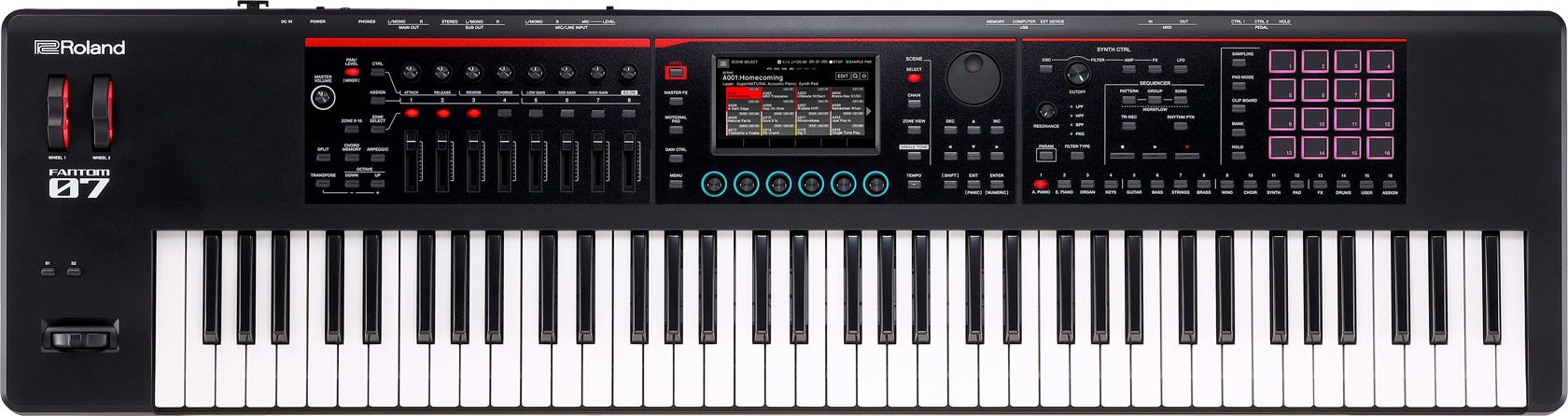 Roland Fantom-07 synthesizer afbeelding