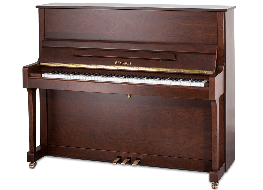 Feurich 122 - Universal SW messing piano afbeelding