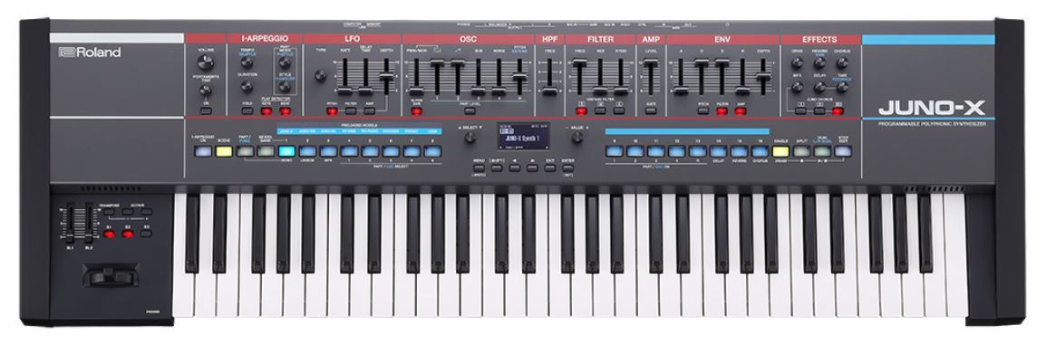 Roland Juno-X synthesizer afbeelding