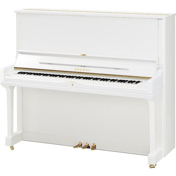 Yamaha YUS3 S PWH messing piano (wit hoogglans)
