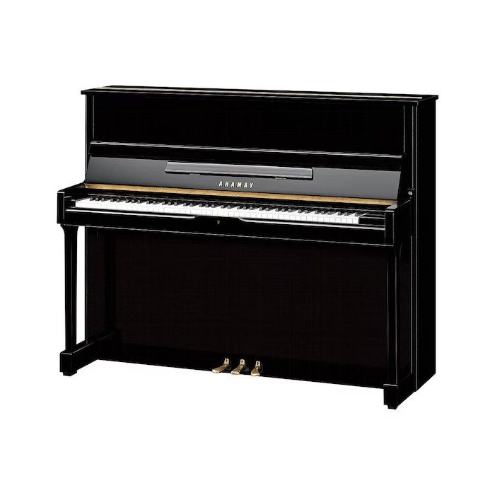 P007104_Yamaha SU118 C PE messing piano (zwart hoogglans)_Nieuwe piano's