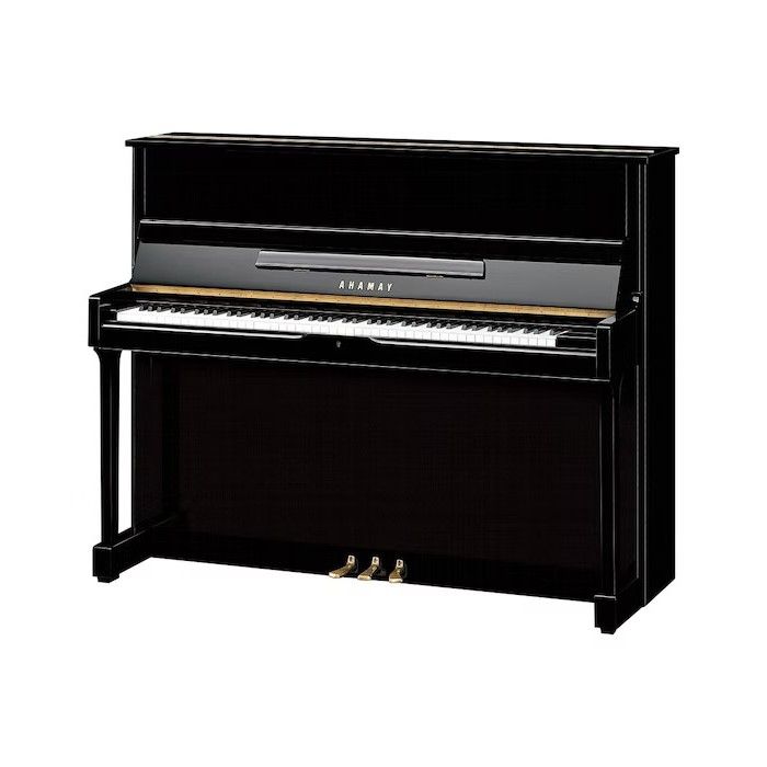 Yamaha SU118 C PE messing piano (zwart hoogglans) afbeelding