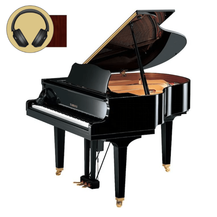 Yamaha D GB1 K ENST PAW messing Disklavier vleugel afbeelding