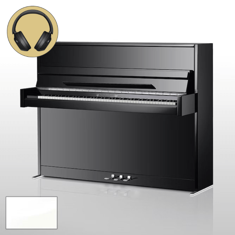 Wilhelm Schimmel W 114M TwinTone WP chroom silent piano afbeelding