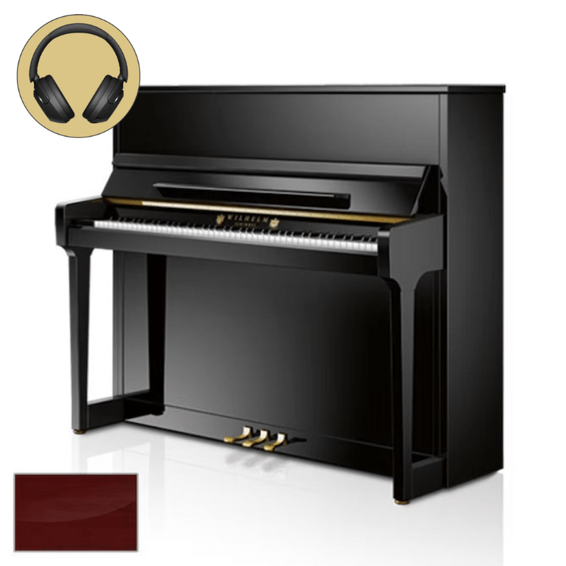 Wilhelm Schimmel W 123T TwinTone MP messing silent piano