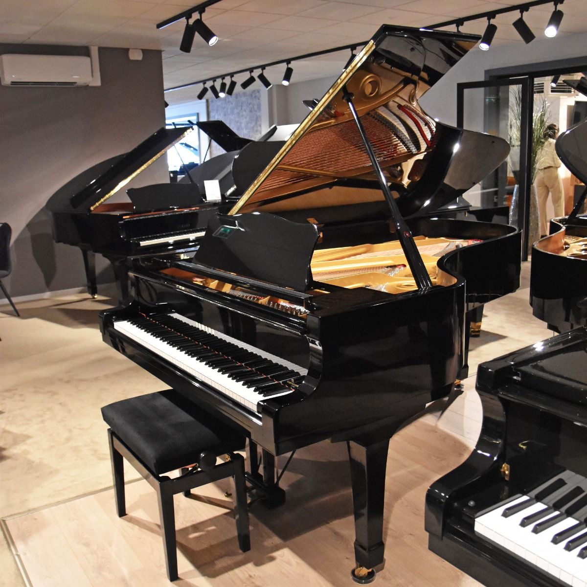Yamaha C7B PE messing vleugel 3000765-1757 afbeelding