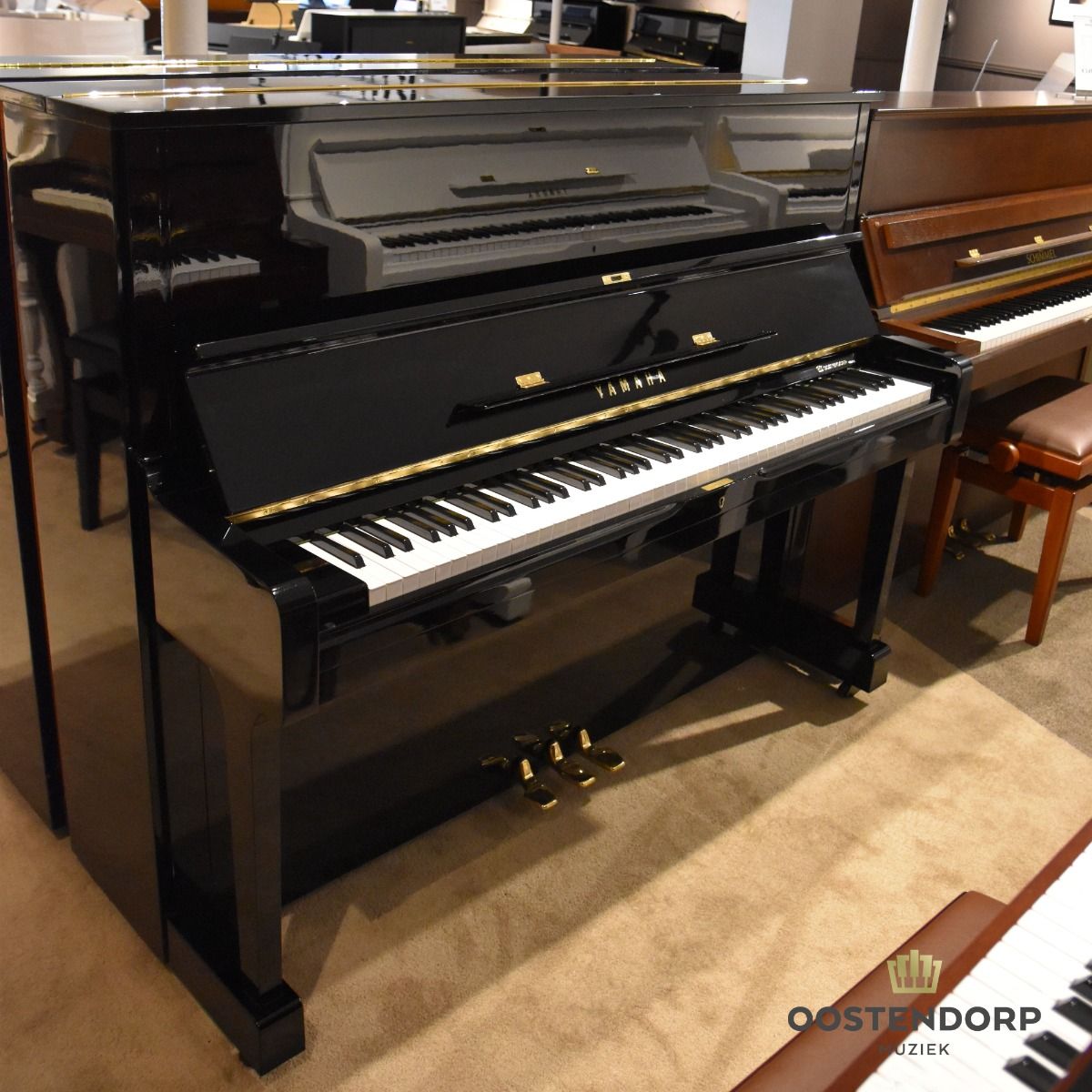 Yamaha U1H PE messing piano 2223462-2905 afbeelding