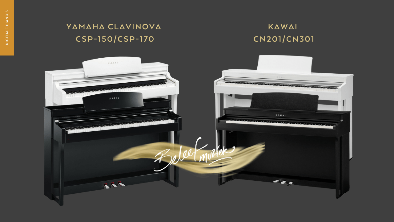Yamaha Clavinova en Kawai digitale piano’s