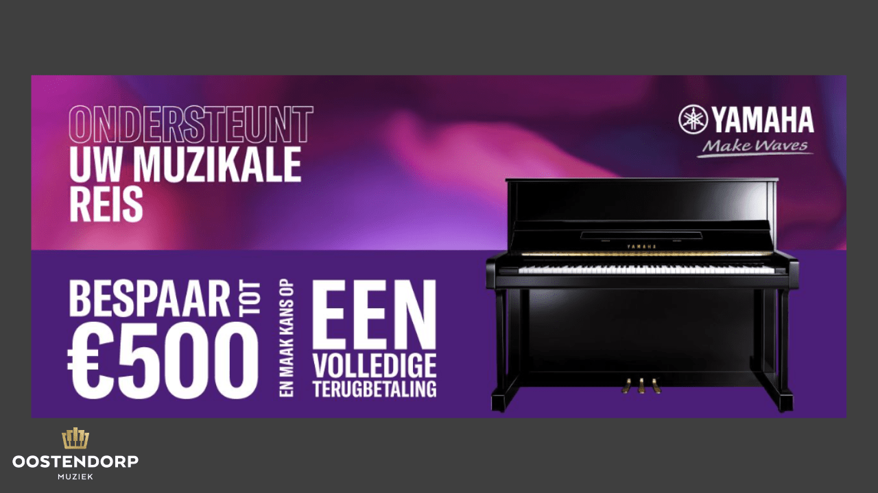 Bespaar tot €500 op de Yamaha B-series piano's - Bezoek onze winkel!