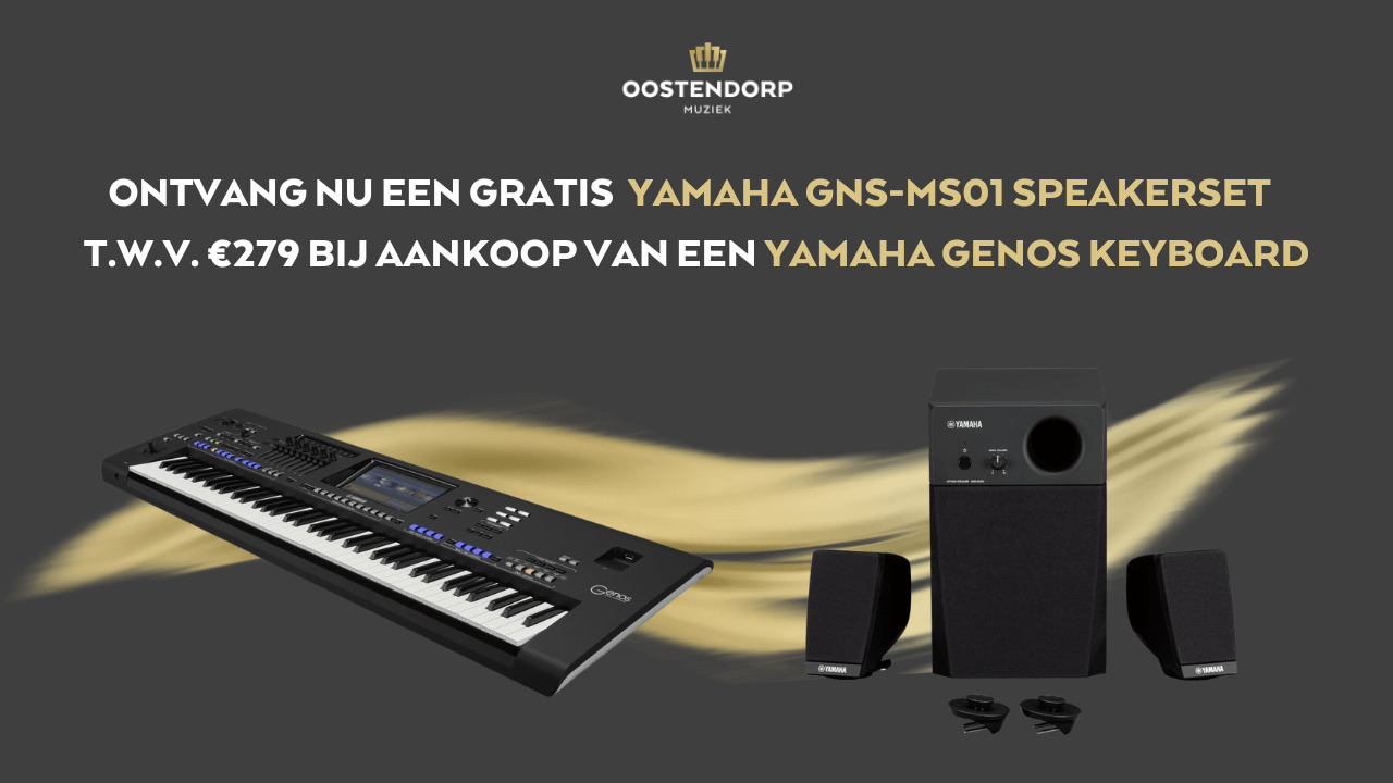 Gratis GNS-MS01 speakerset bij aankoop van een Yamaha Genos