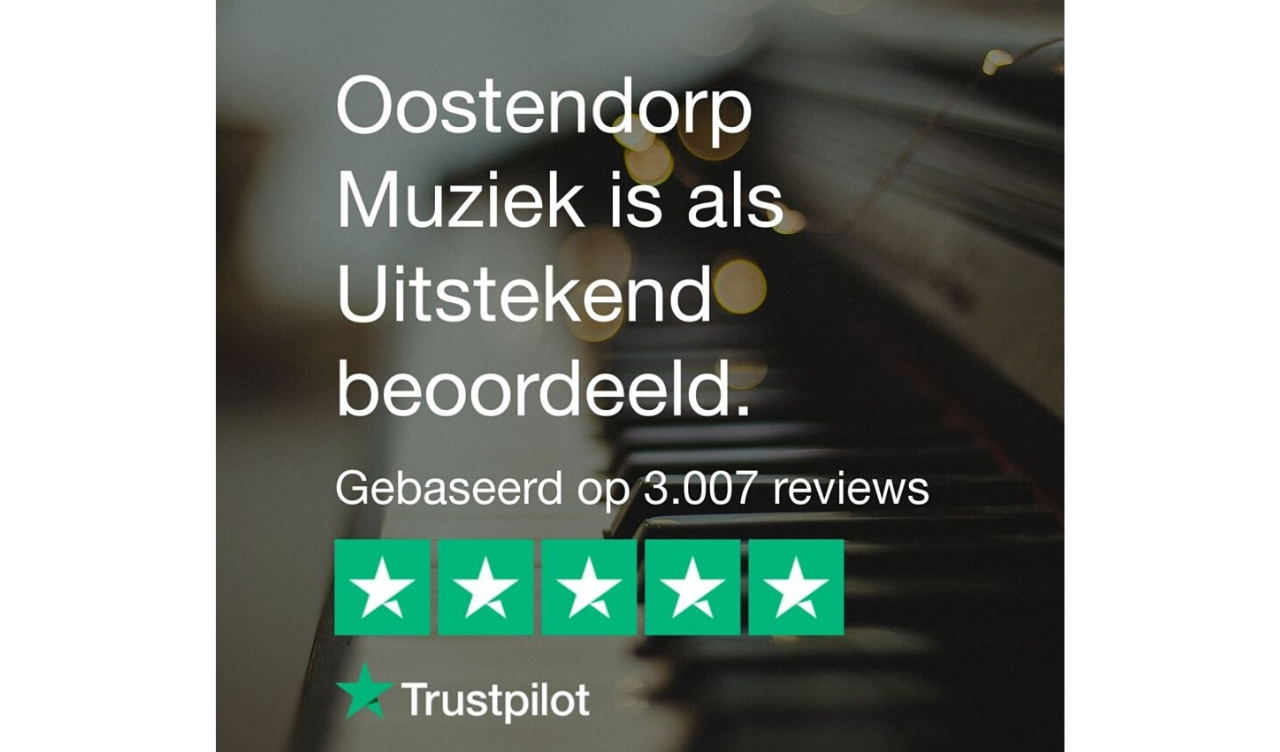 Oostendorp Muziek is als Uitstekend beoordeeld