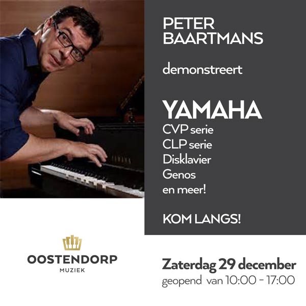 29 december: Yamaha demonstratie Peter Baartmans 