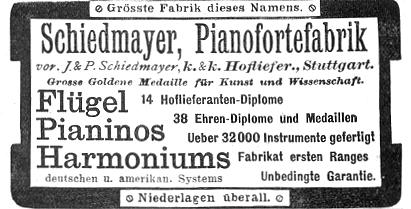 Schiedmayer Pianoforte